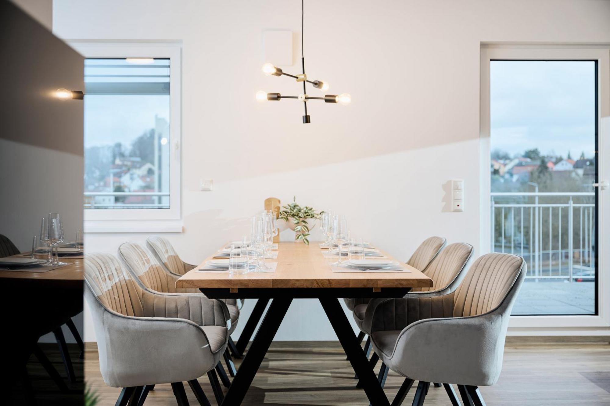 Moderne Apartments Mit Highspeed-Wlan Und Gratis-Tiefgarage Ihr Perfekter Rueckzugsort Nahe Dem Zentrum Und Der Therme I Barrierearm Bad Kissingen Exterior photo