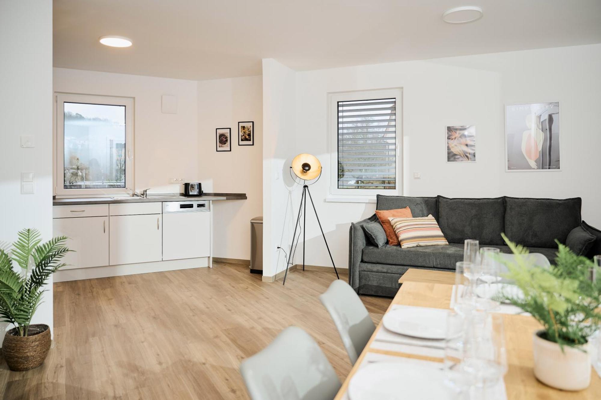 Moderne Apartments Mit Highspeed-Wlan Und Gratis-Tiefgarage Ihr Perfekter Rueckzugsort Nahe Dem Zentrum Und Der Therme I Barrierearm Bad Kissingen Exterior photo