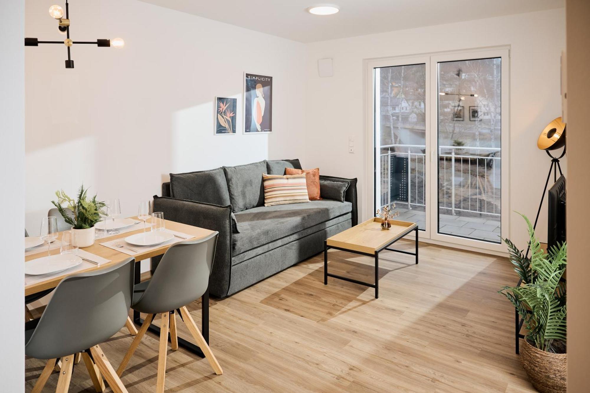 Moderne Apartments Mit Highspeed-Wlan Und Gratis-Tiefgarage Ihr Perfekter Rueckzugsort Nahe Dem Zentrum Und Der Therme I Barrierearm Bad Kissingen Exterior photo